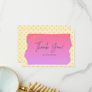 Cute Thank You For Your Purchase Card