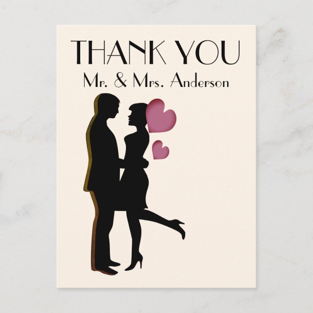 Cute thank you Postcard (Front)