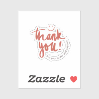 cute Thank You Return Address Label– Small Busines