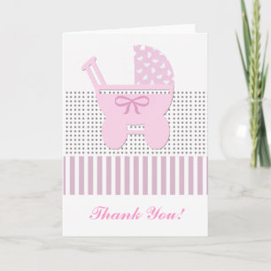 Cute Thank Your Baby Girl Design You Card