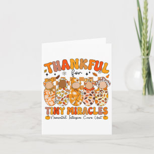 Cute Thankful For Tiny Miracles Nicu Nurse Fall Th Card