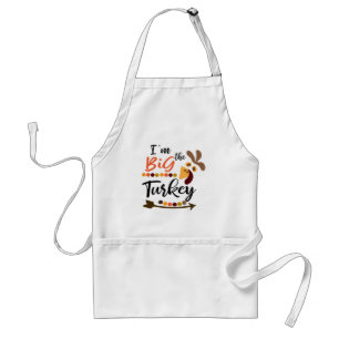 Cute Thanksgiving big turkey apron