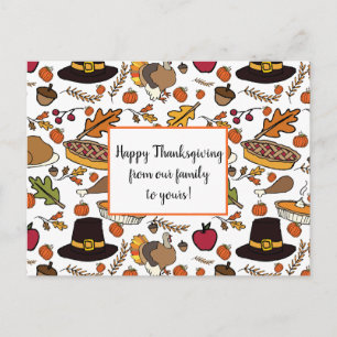 Cute Thanksgiving Cards to Personalise