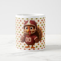Cute Thanksgiving day football turkey