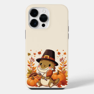 Cute Thanksgiving Dinosaur iPhone 14 Pro Max Case