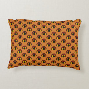Cute Thanksgiving Fall Turkey Pattern Decorative Cushion