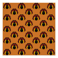 Cute Thanksgiving Fall Turkey Pattern