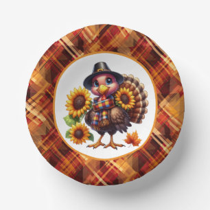 Cute Thanksgiving Holiday turkey Paper Cups Plate