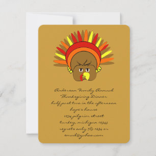 Cute Thanksgiving Invitation