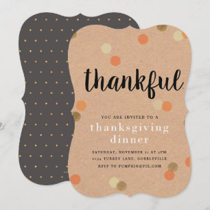 Cute Thanksgiving Invitation