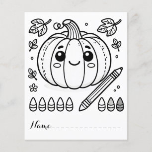 Cute Thanksgiving Pumpkin Colouring Pages