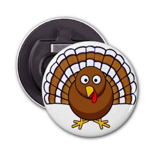 Cute Thanksgiving Turkey Bottle Opener (Front)