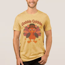 Cute Thanksgiving Turkey Cartoon – “Gobble Gobble”