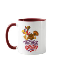 Cute Thanksgiving Turkey Coffee Mug
