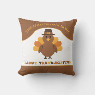 Cute Thanksgiving Turkey Cushion