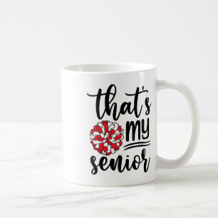 Cute That's My Senior Cheerleading Mum Dad Family  Coffee Mug