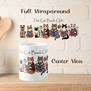 Cute "The Cat Book Club" Coffee Mug