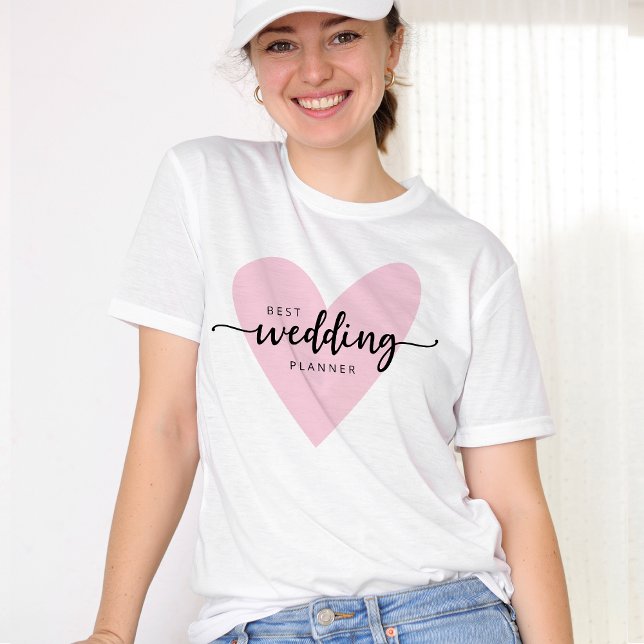 Cute The Wedding Planner Pink Heart T-Shirt (Creator Uploaded)