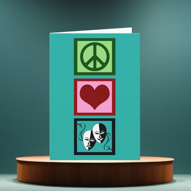 Cute Theatre Christmas Holiday Card (Creator Uploaded)