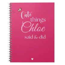 Cute Things My Child Said & Did Custom Keepsake