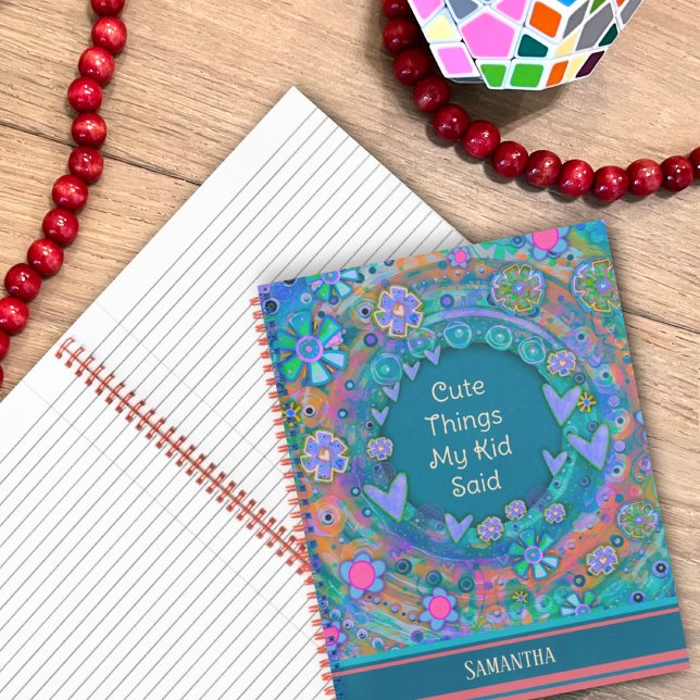 Cute Things My Kid Said Custom Journal (Cute things your kid says is the perfect gift for a new mom or a unique birthday gift. 
)
