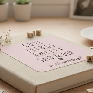 Cute Things My Kids Say Childhood Memories  Square Sticker