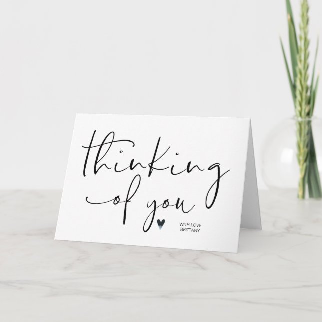 Cute Thinking of You Encouragement Card (Front)