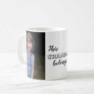 Cute This Grandma Belongs to Custom Photo Coffee Mug