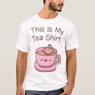 Cute This Is My Tea Shirt Doodle Pun
