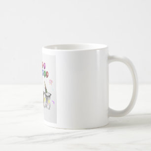 Cute Three Dogs Wishing Happy New Year 2016 Coffee Mug