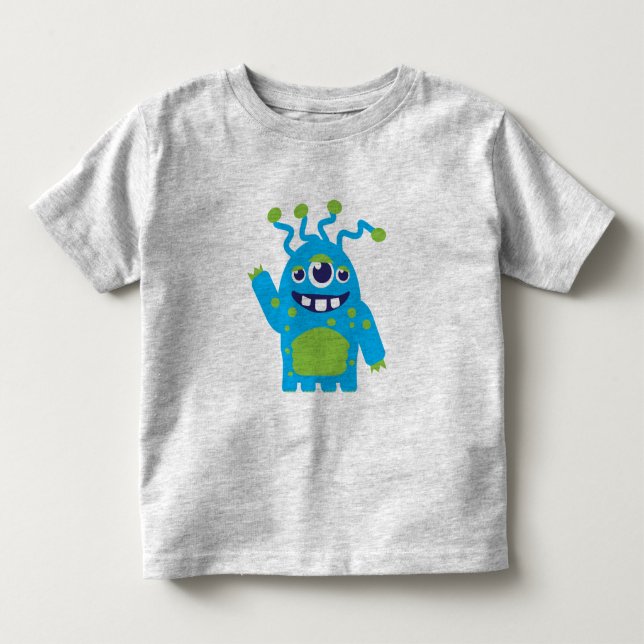 Cute three eyed alien toddlers t-shirt (Front)