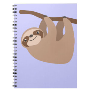 Cute Three-Toed Sloth Notebook