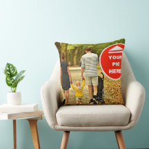 Cute! Throw Pillow - Personalised - 20" x 20"