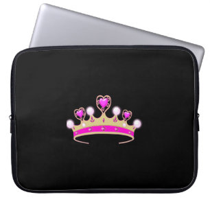 Cute Tiara Kids Neoprene Laptop Sleeve 15 inch
