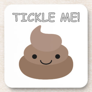 Cute Tickle Me Poop Emoji Coaster