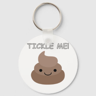 Cute Tickle Me Poop Emoji Key Ring