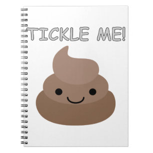 Cute Tickle Me Poop Emoji Notebook