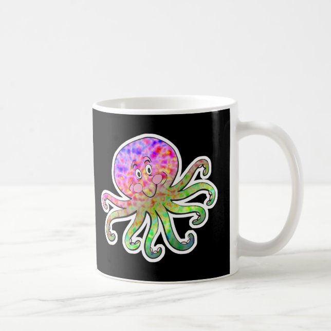 cute tie dye octopus coffee mug (Right)