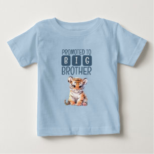 Cute tiger big brother blue baby T-Shirt