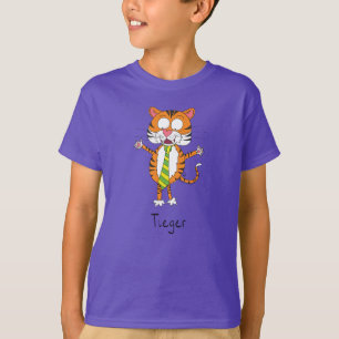 Cute Tiger Cartoon Kids T-Shirt