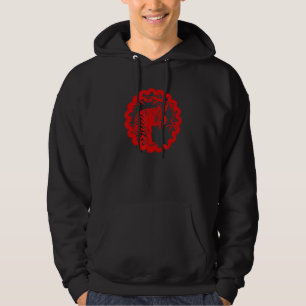 Cute Tiger Circle Red For Women And Unique Tiger M Hoodie