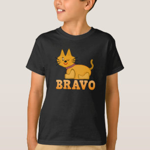 Cute tiger cub cat animal pet brave bravo cartoon T-Shirt