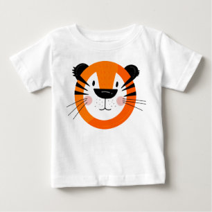 Cute Tiger Face Art Baby T-Shirt