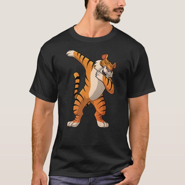 Cute Tiger For Men Women Kids Zoo Animal Tiger T-Shirt (Front)