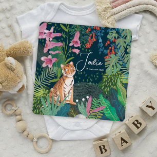 Cute Tiger Jungle Birth Announcement