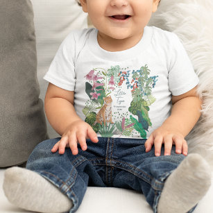 Cute Tiger Jungle Little Tiger Baby Shower    Baby T-Shirt
