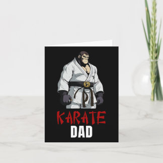 Cute Tiger Karate Dad - Funny Martial Arts Super D Card