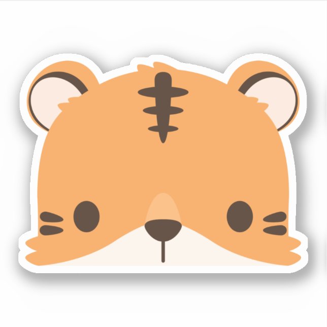 Cute Tiger Sticker (Front)