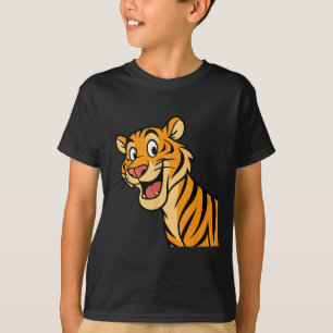 Cute Tiger Wildcat Funny Wildlife Animal Jungle T-Shirt