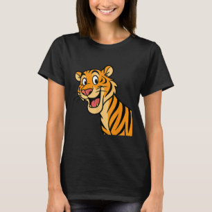 Cute Tiger Wildcat Funny Wildlife Animal Jungle T-Shirt